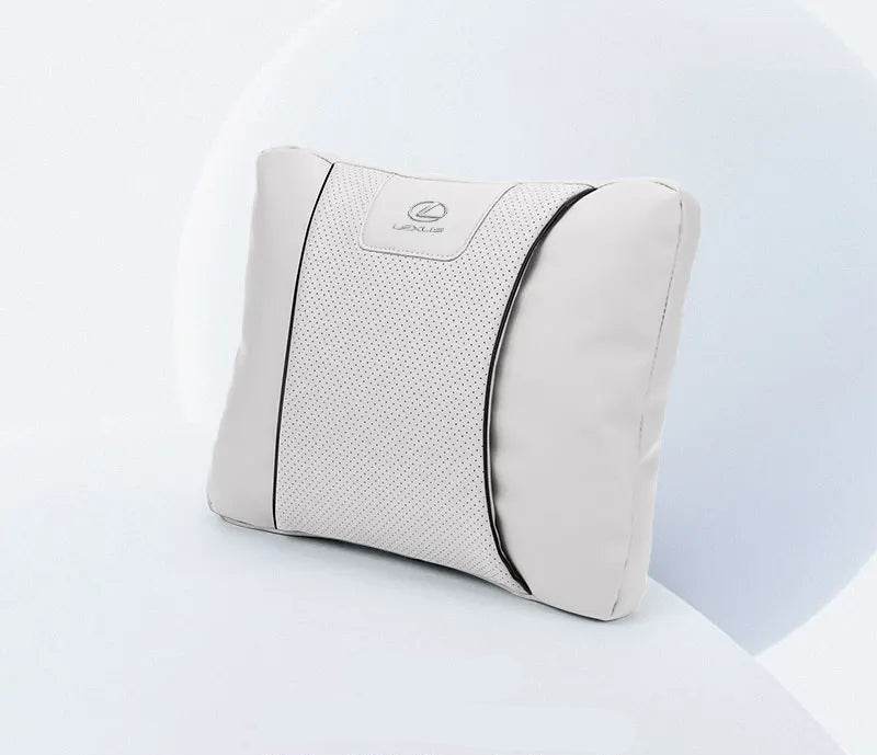 Lexus Car Neck Pillow & Lumbar Support - lumbar white