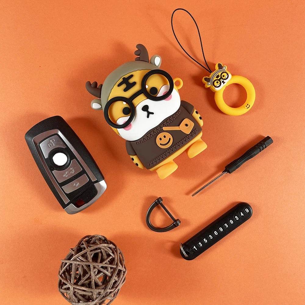 BMW Tiger & Panda Key Case Cover - B-Tiger