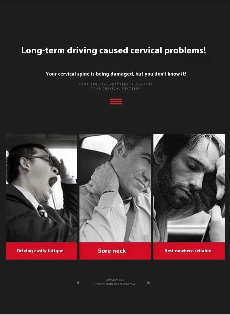 Mercedes-Benz AMG Neck Pillow & Lumbar Support - Cognac Neck Pillow