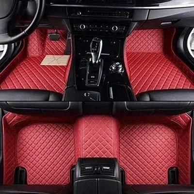 BMW 3 Series Custom 3D Full Coverage Car Floor Mats - Red