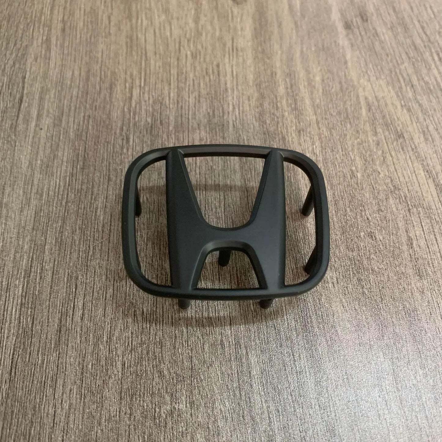 Honda Steering Wheel Emblem – 50/53mm Car Badge Decal - Matte black / 50mm x 40mm