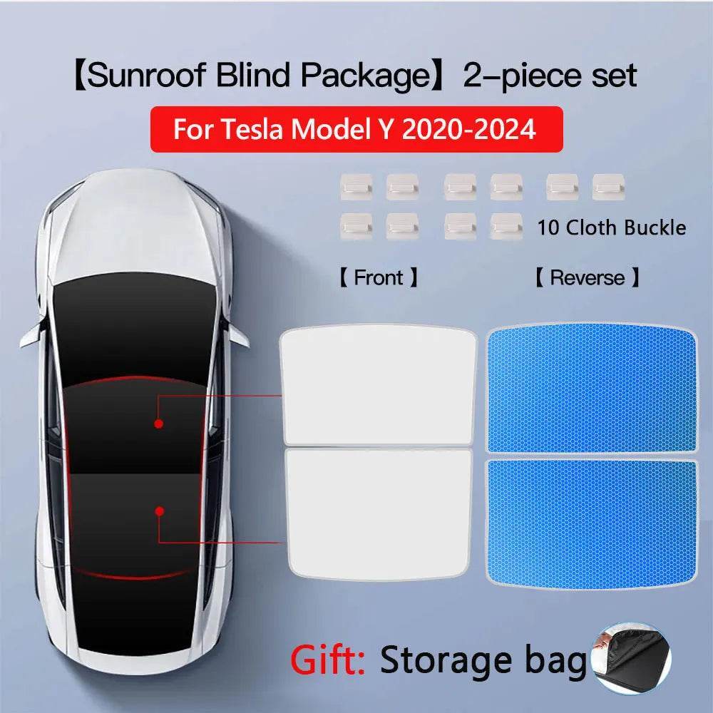 Tesla Model 3/Y Sunroof Sunshade (2020–2025) - Windshield M3 MY