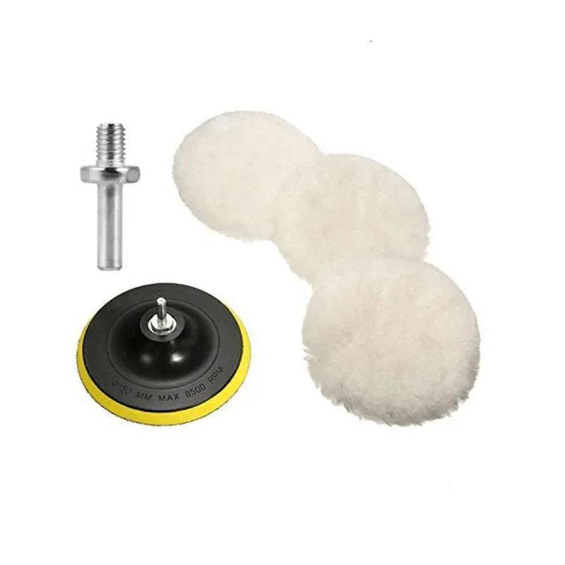 Car Polishing Wool Pad 3/4-Inch – M10/M14 Mount - 100MM Set