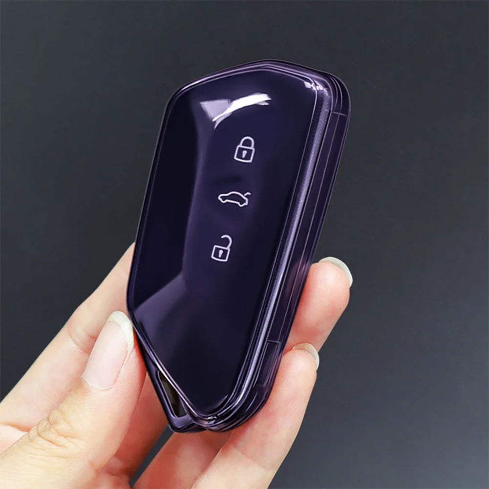 VW Golf 8 & ID.3 ID.4 TPU Key Fob Cover with Keychain