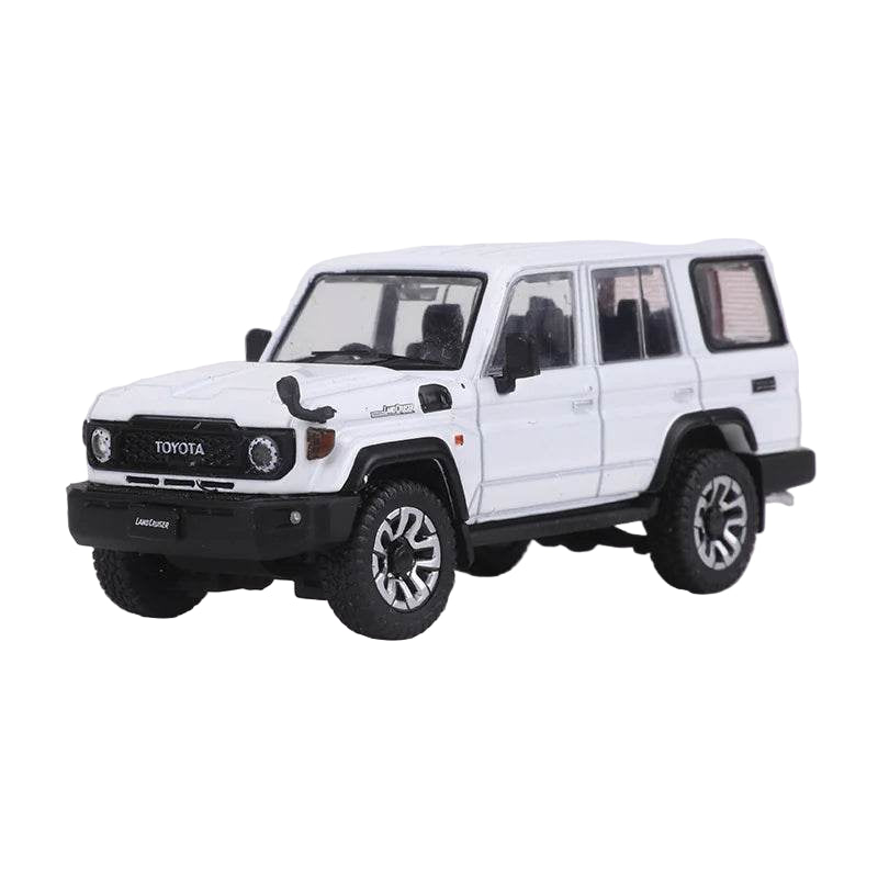 Mini Toyota Land Cruiser LC76 / LC70 SUV – Model Car - White right