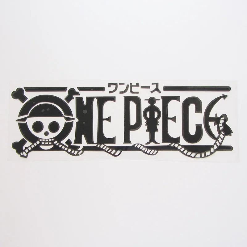 One Piece Reflective Car Decal - black