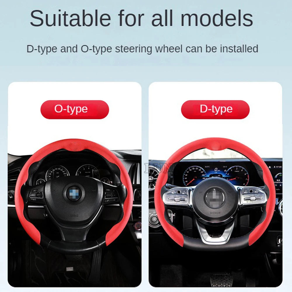 Premium Car Steering Wheel Cover – Universal 36-38cm