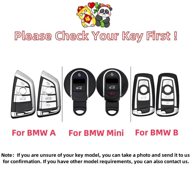 BMW Tiger & Panda Key Case Cover - A-Tiger