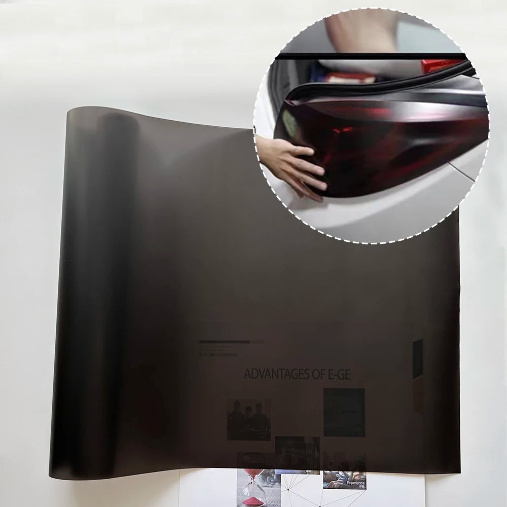 Headlight & Taillight Tint Vinyl Film for Cars — Self-Adhesive Foil - Matter Black-Cre