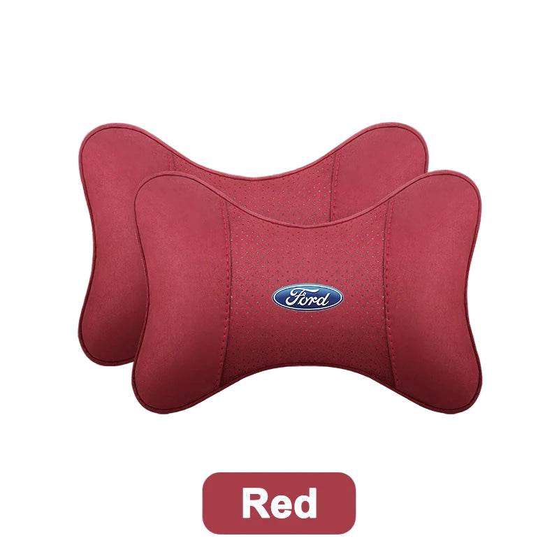 Ford Car Seat Headrest - Red