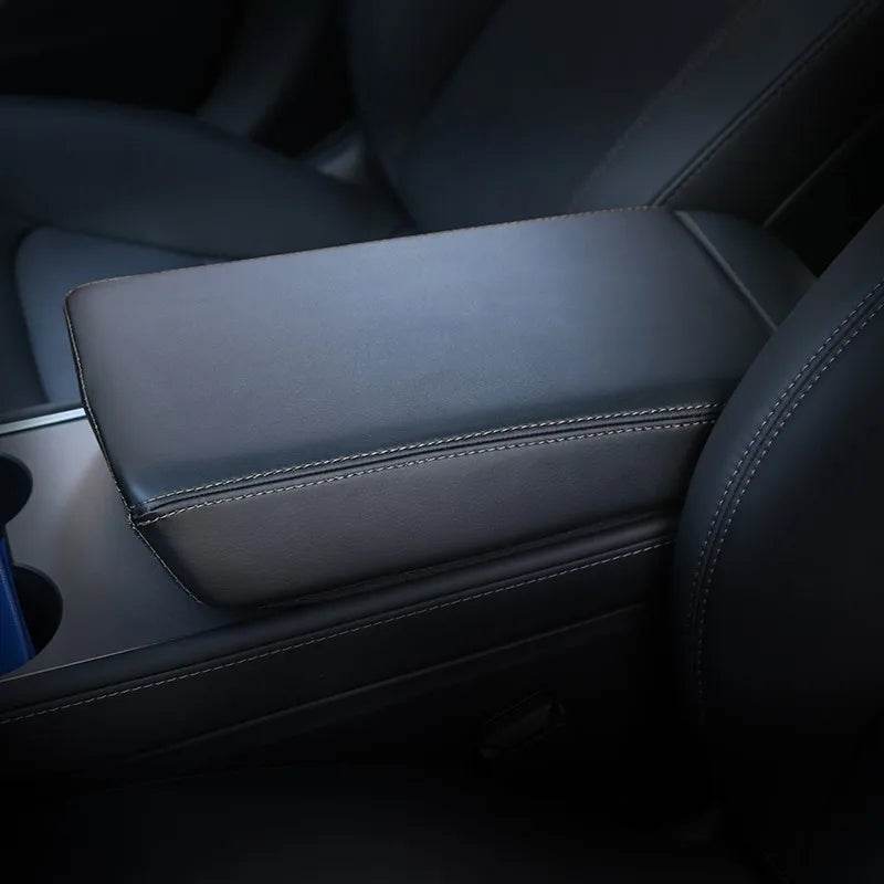 Tesla Model 3 & Model Y Armrest Cover - Black black line