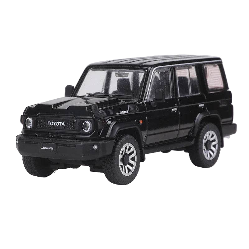 Mini Toyota Land Cruiser LC76 / LC70 SUV – Model Car - Black right
