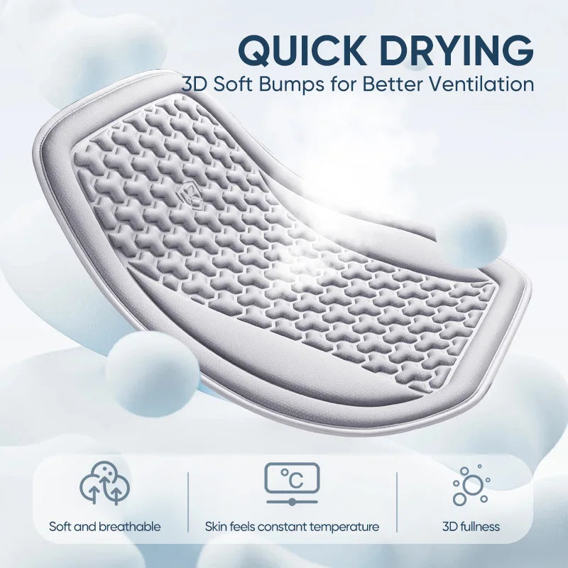 Summer Ice Silk Car Seat Cushion – 3D Breathable Universal Seat Protector Pad