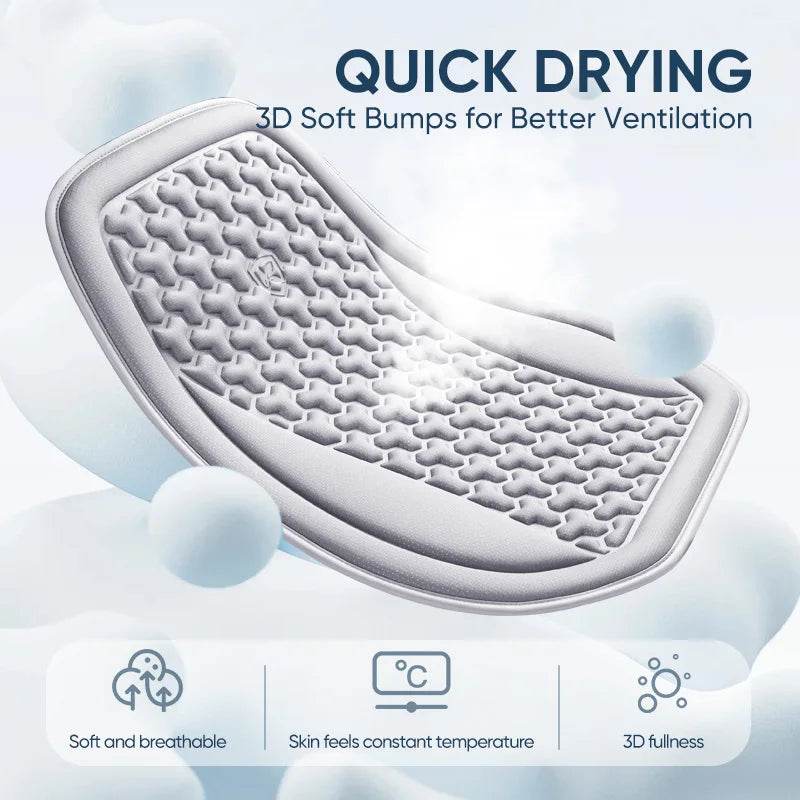 Summer Ice Silk Car Seat 3D Cushion - Brown