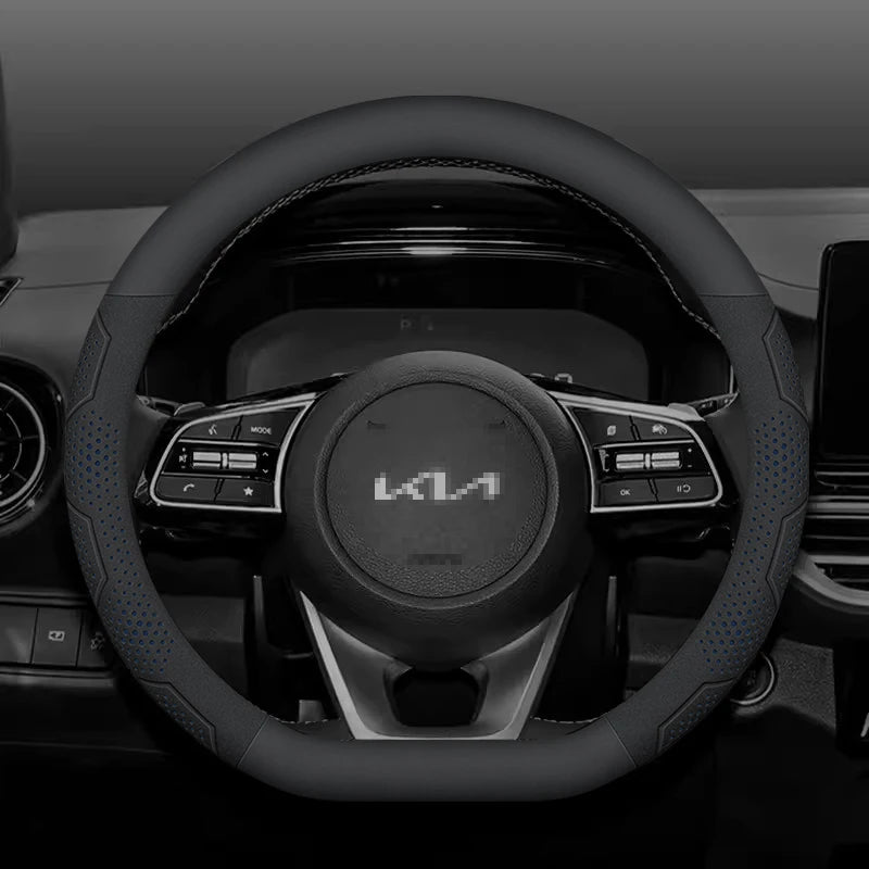 Kia Carbon Fiber Suede Steering Wheel Cover