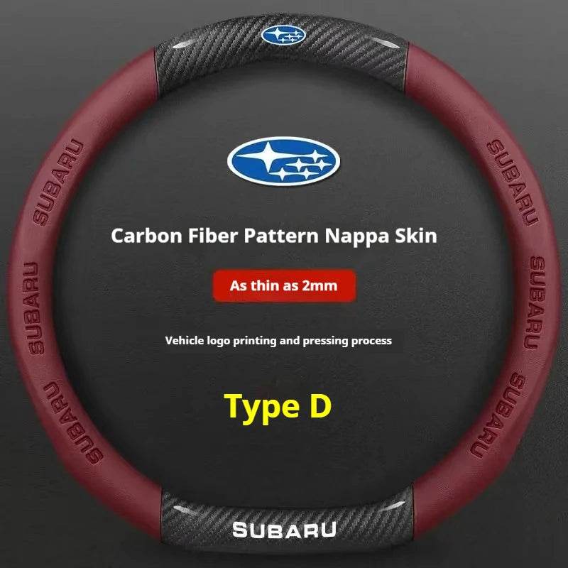 Subaru Steering Wheel Cover - Type D Red