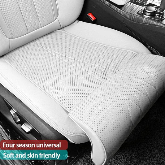 Car Seat Cushion | Universal PU Leather, Breathable & All-Season Comfort - 1PC Black