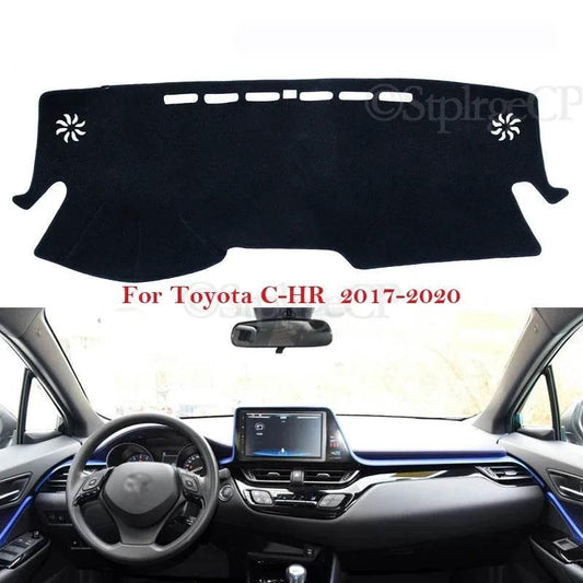 Toyota C-HR Dashboard Protective Sunshade Pad (2017–2020) - Blue Edge / Left Hand Drive