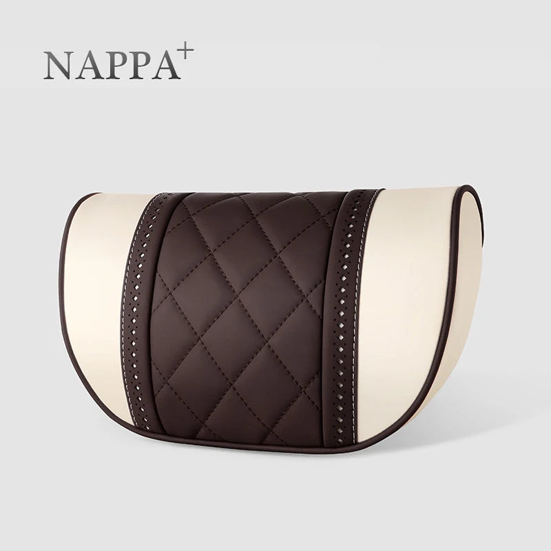 NAPPA Leather Car Neck Pillow For Mercedes-Maybach S-Class Headrest Car Travel Rear Seat Support Cushion Interior Accessories