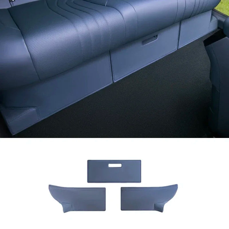 Geely Galaxy E5 EX5 Leather Anti Kick Pads 2024-2025 Rear Seat - blue 3pcs