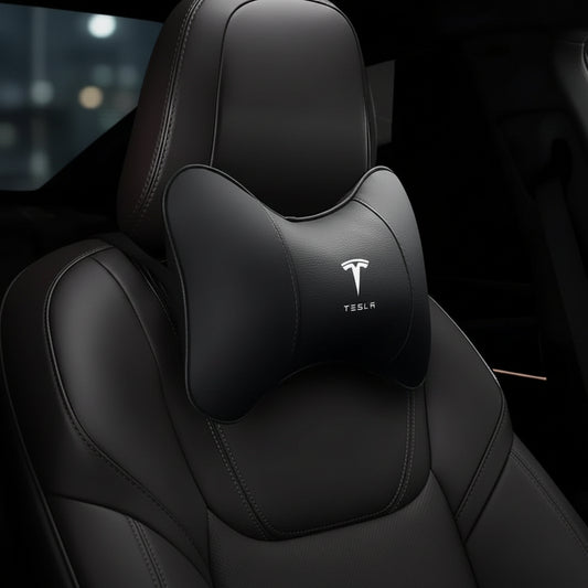 Tesla Car Neck Pillow - Black