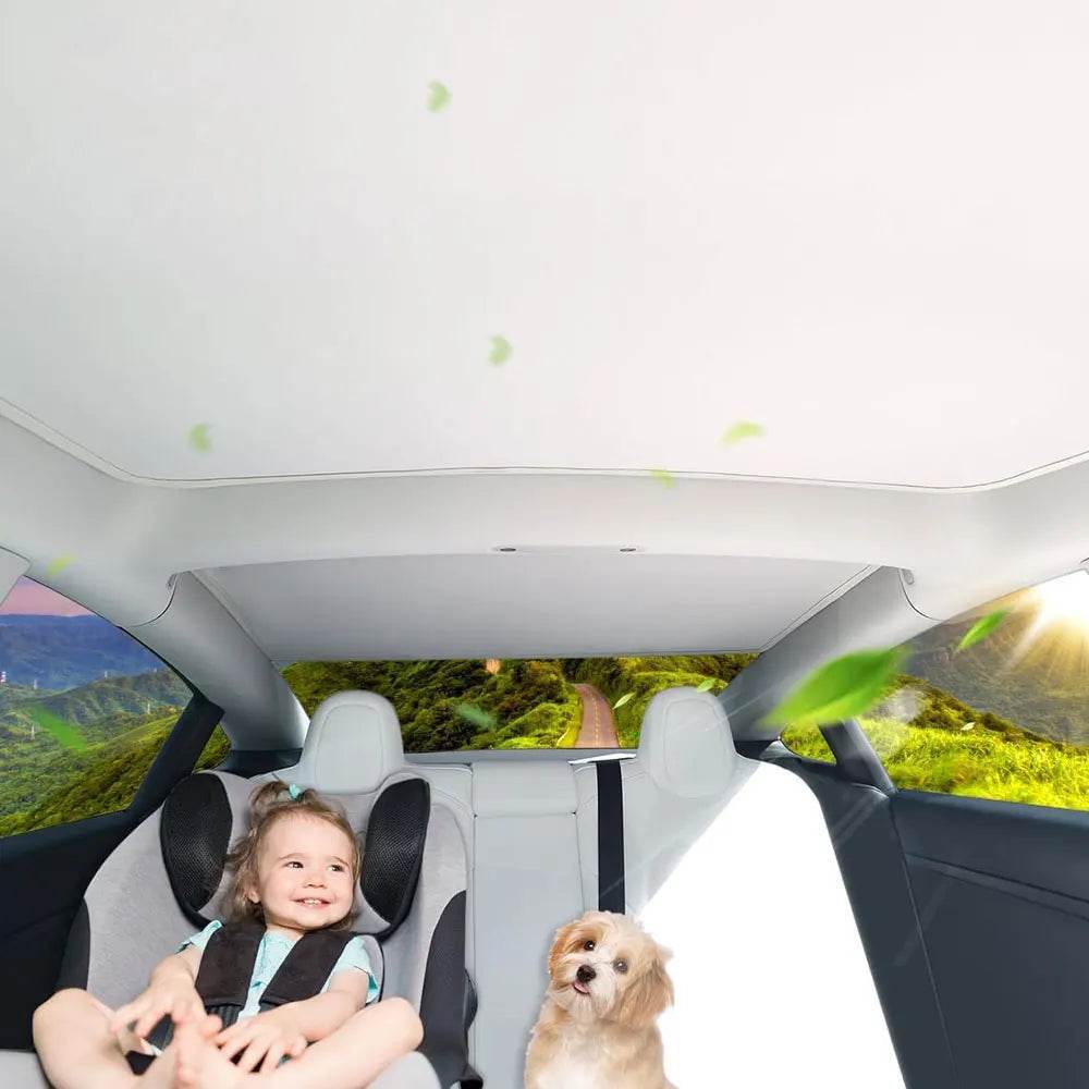 Tesla Model 3/Y Sunroof Sunshade (2020–2025) - Windshield M3 MY