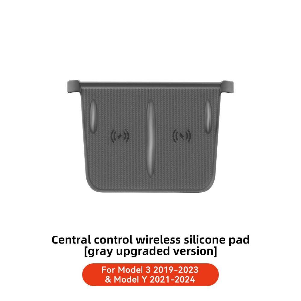Wireless Charging Pad – Fits Tesla Model 3/Y (2021–2025 Highland/Juniper) - Gray