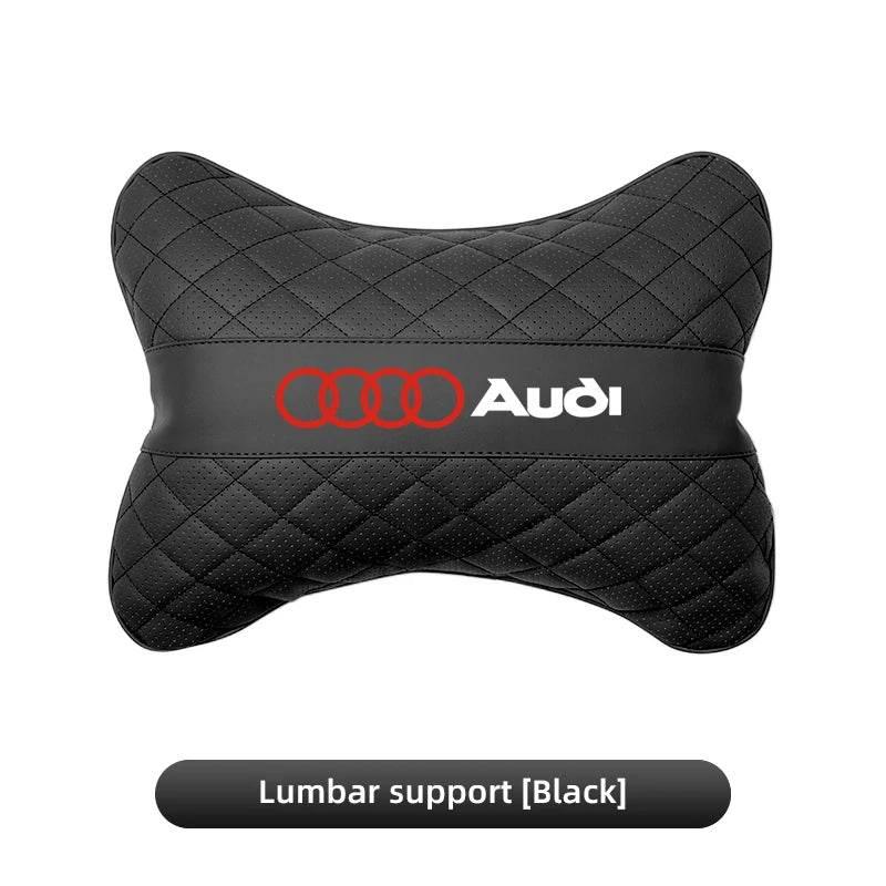 Audi Headrest & Lumbar Pillow - Lumbar-Black