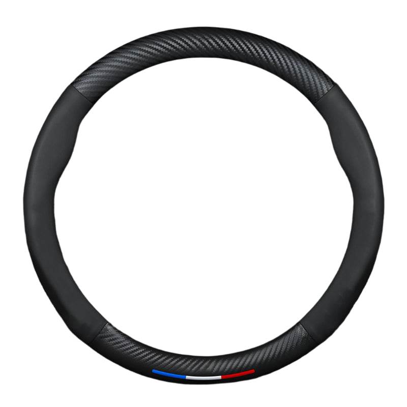 HAVAL Carbon Fiber Leather Steering Wheel Cover - Black