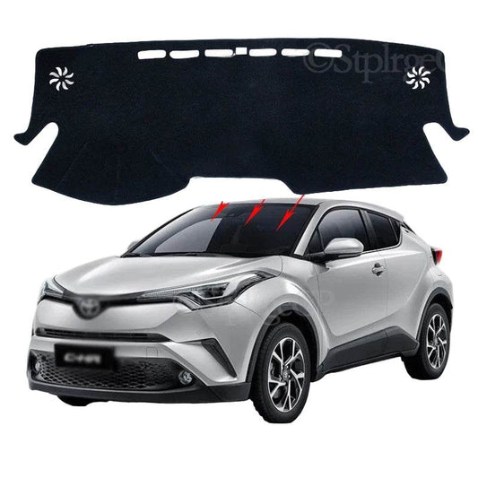 Toyota C-HR Dashboard Protective Sunshade Pad (2017–2020) - Blue Edge / Left Hand Drive