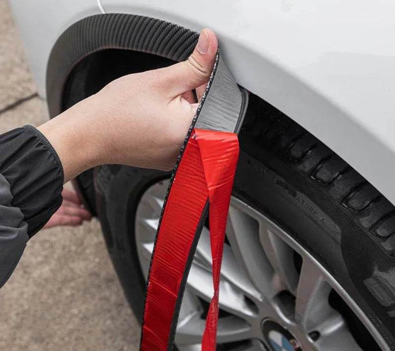 Carbon Fiber Style Car Wheel Fender Arches – Universal Decorative Lip Protectors - 3.5CM-Carbon fiber
