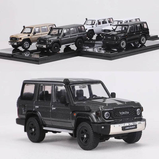 Mini Toyota Land Cruiser LC76 / LC70 SUV – Model Car - Black right