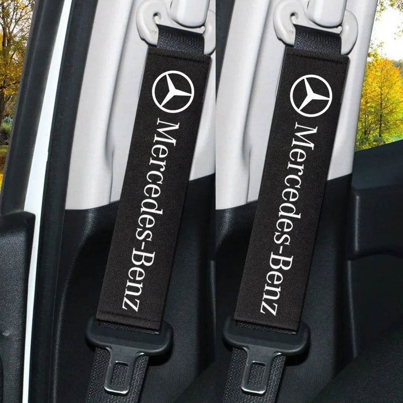 Mercedes Neck Pillow and Seat Belt Pad - Seat Belt Cover-2pc