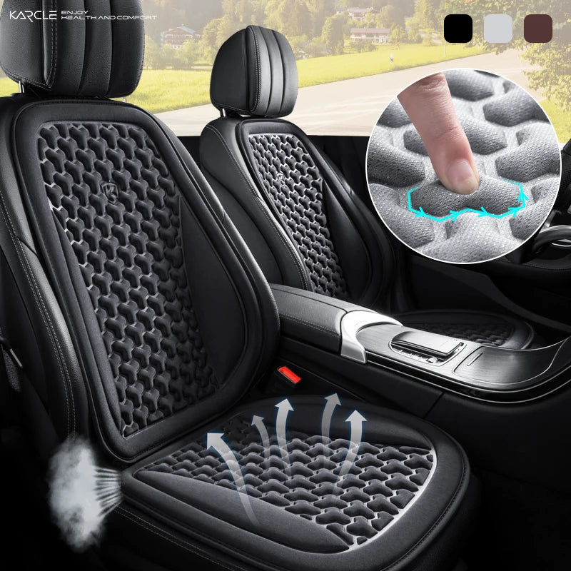 Summer Ice Silk Car Seat Cushion – 3D Breathable Universal Seat Protector Pad
