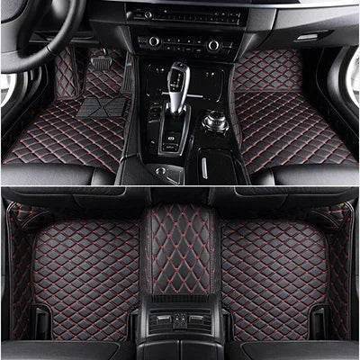 BMW 3 Series Custom 3D Full Coverage Car Floor Mats - Black Red / G20 2020-2023