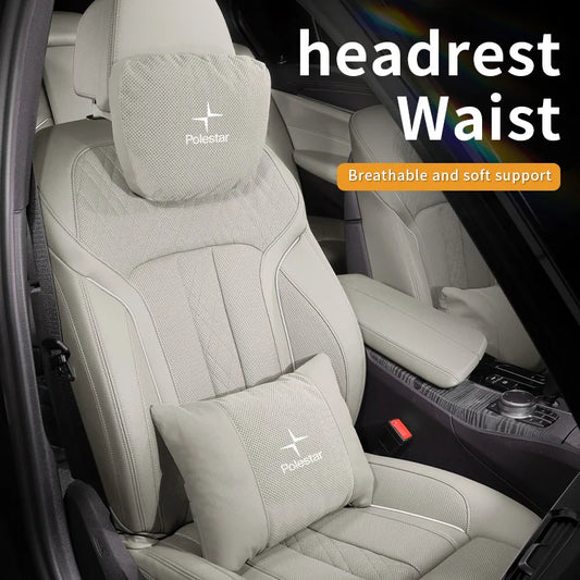 Polestar Car Headrest Neck & Lumbar Support Cushion