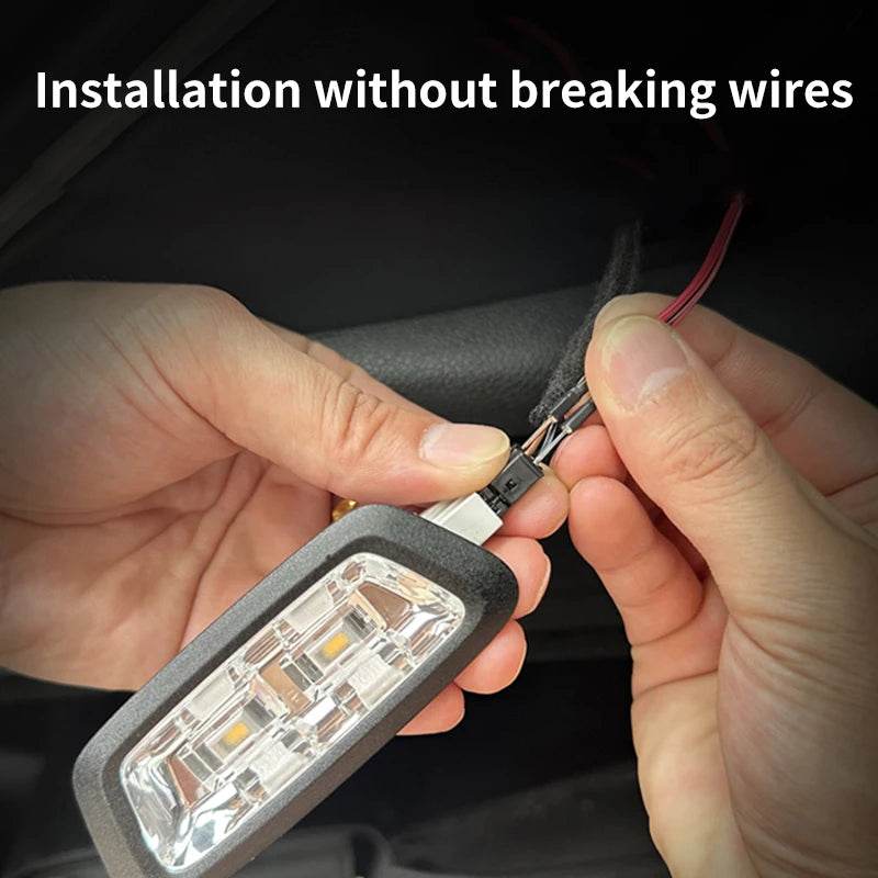 Car Trunk Ambient LED Light Strip | Wireless, Auto-Sensing, High Brightness - 2M White light