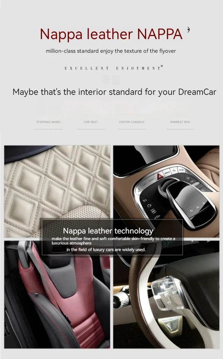 Changan Leather Steering Wheel Cover - D Style 2 black