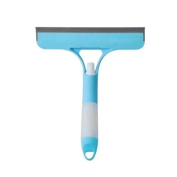 Glass Wiper with Spray – Window Cleaning Squeegee - Blue
