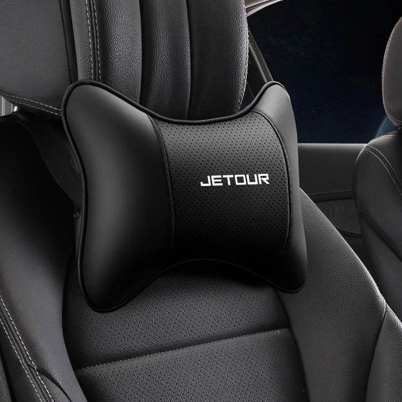 Jetour Leather Car Neck Pillow - TZ-Beige