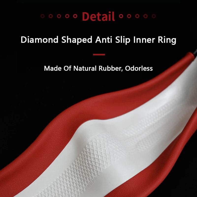 HAVAL Carbon Fiber Leather Steering Wheel Cover - Black