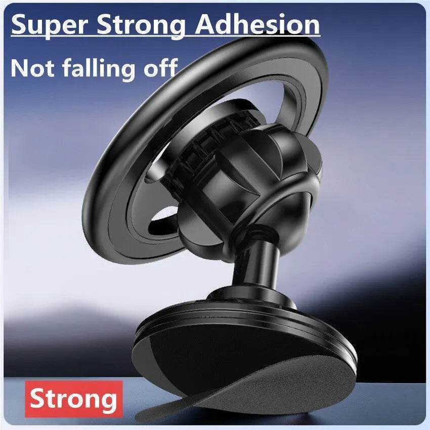 Magnetic Car Phone Holder – Universal Dashboard & Air Vent Mount - Dashboard Black