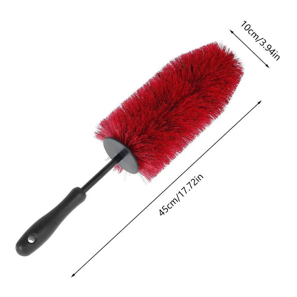45cm Soft Bristle Car Wheel & Tire Cleaning Brush – Non-Scratch Rim Detailing Tool -