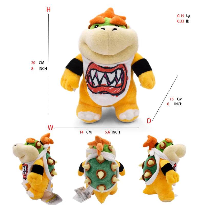 Super Mario Plush Toys – Mario, Luigi, Yoshi, Peach & More - Bowser JR.