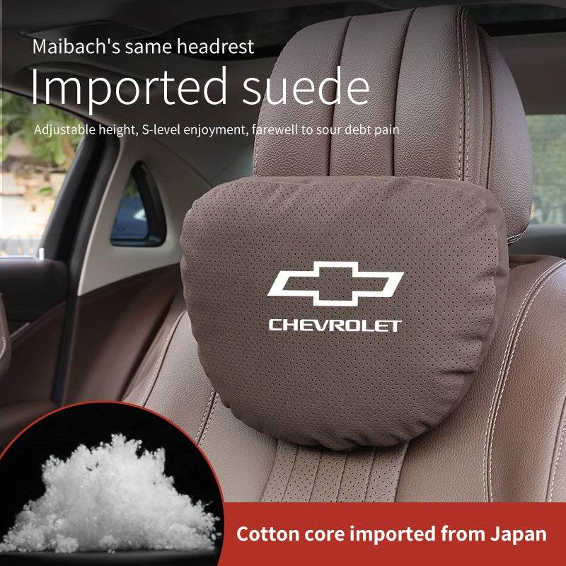 Chevrolet Neck Pillow & Lumbar Cushion - Brown Neck Pillow