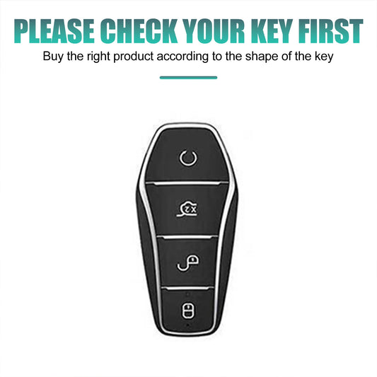 BYD Key Case Cover - Atto 3 Han EV Dolphin Mini Sealion 7 Protection – front view