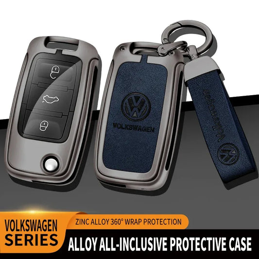 VW Polo Tiguan Golf Jetta Beetle Zinc Alloy TPU Key Case Cover