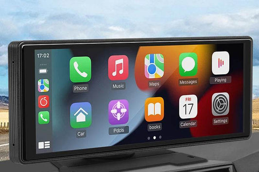 10.26" Universal Car Mirror Multimedia Player – Wireless CarPlay & Android Auto with Bluetooth, AUX, USB