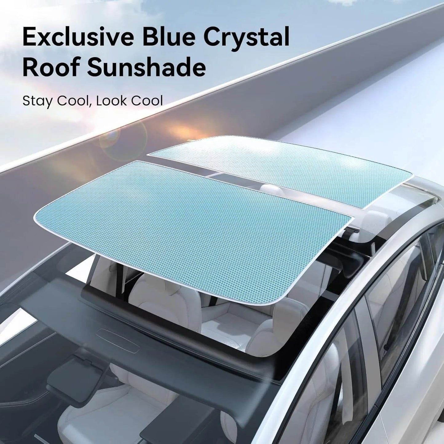 Tesla Model 3/Y Sunroof Sunshade (2020–2025) - Windshield M3 MY