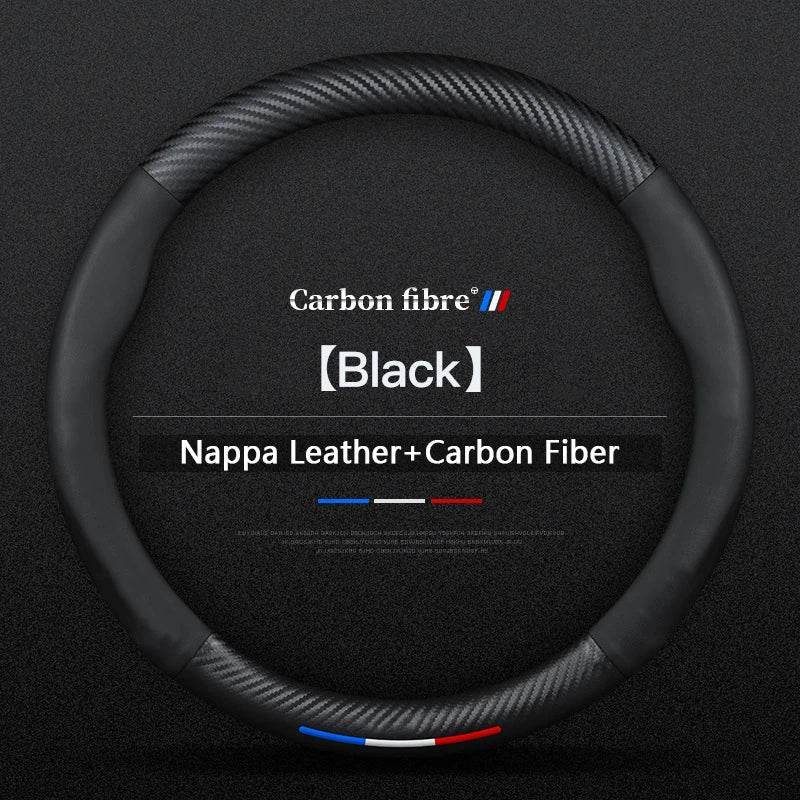 Honda Carbon Fiber Steering Wheel Cover - Black